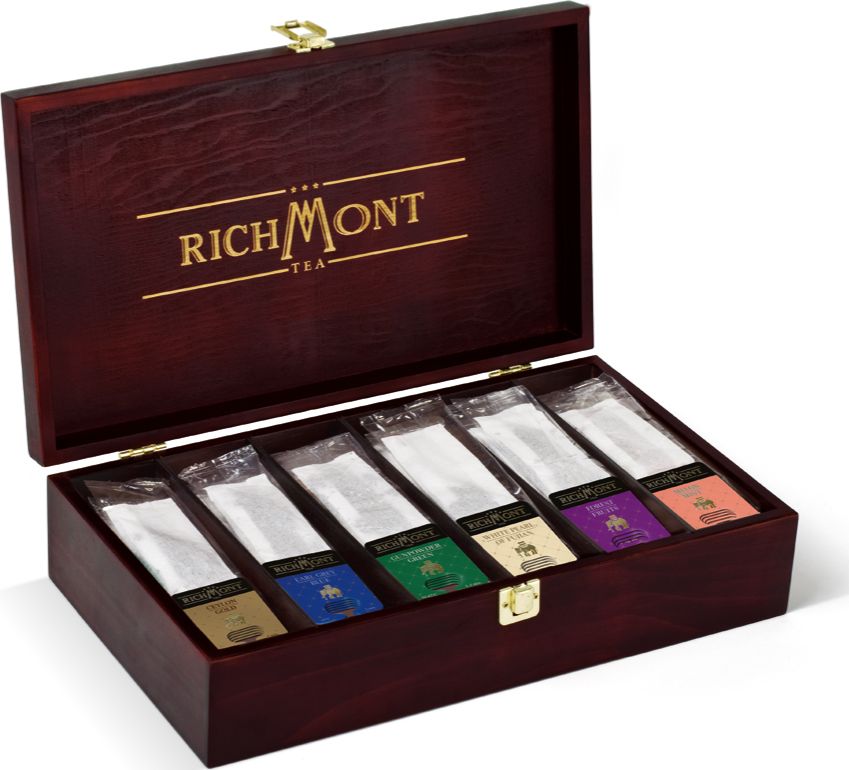 Richmont Drewniana Skrzynka z herbatą Richmont