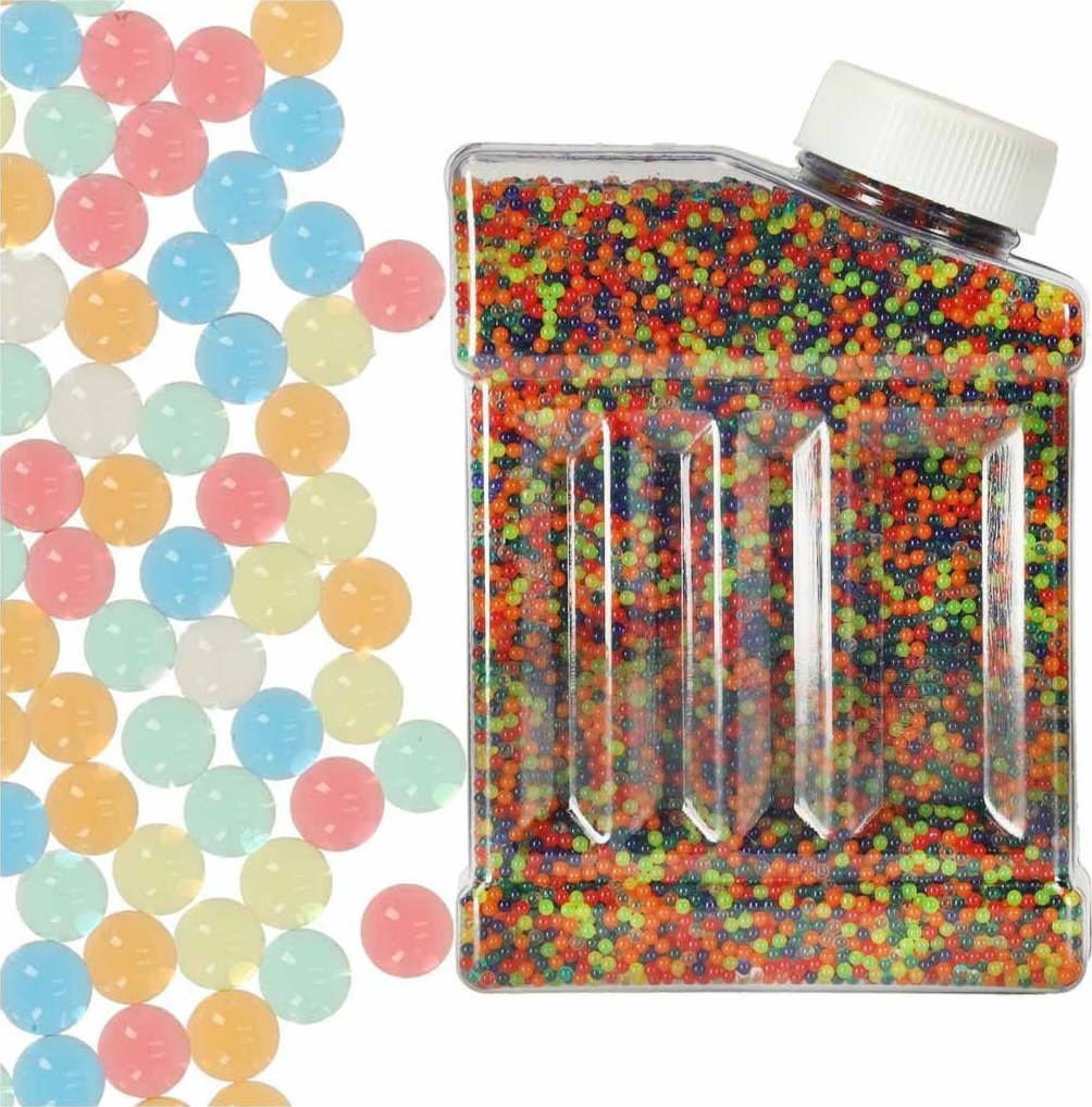 Kulki żelowe wodne hydrożelowe do pistoletu kwiatów multicolour 250g 50 000szt. 7-8mm