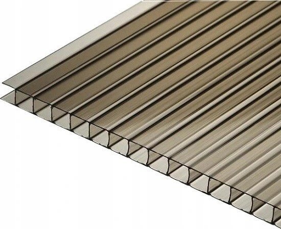 Lun Fix Poliwęglan 10mm komorowy dymiony brązowy 2,1x6m