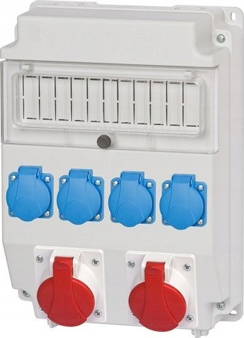 F-Elektro Rozdzielnica CAJA 2x32A/5P, 4x230V 11M IP44