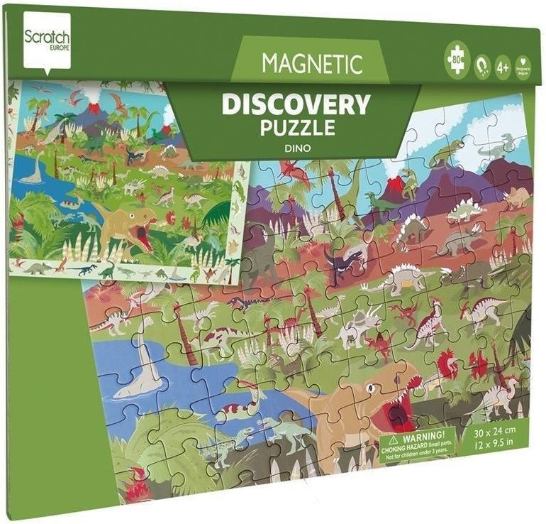 Magnetic Puzzle and Game 2-in-1 Dinosaurs