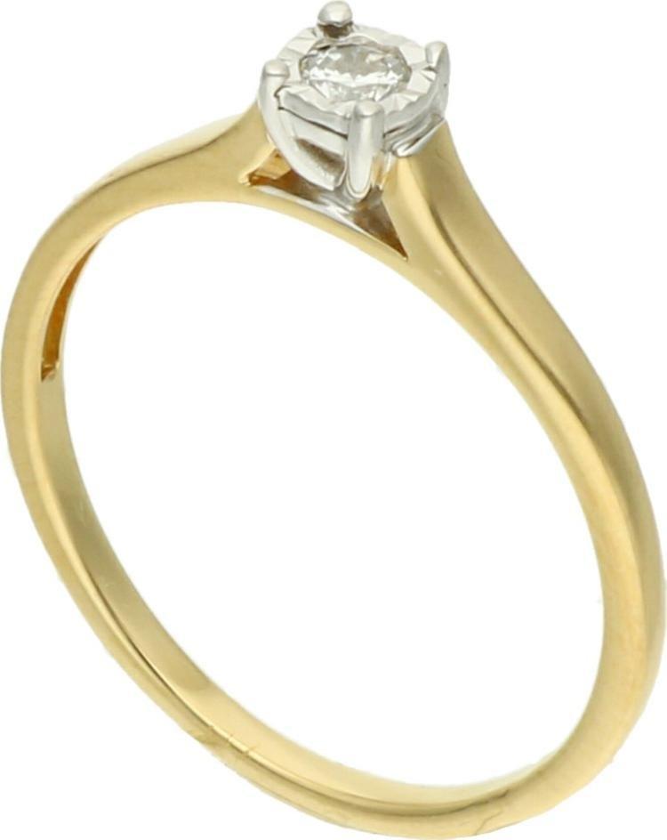 Rosanto Złoty pierścionek z brylantem roz 13 585 14k