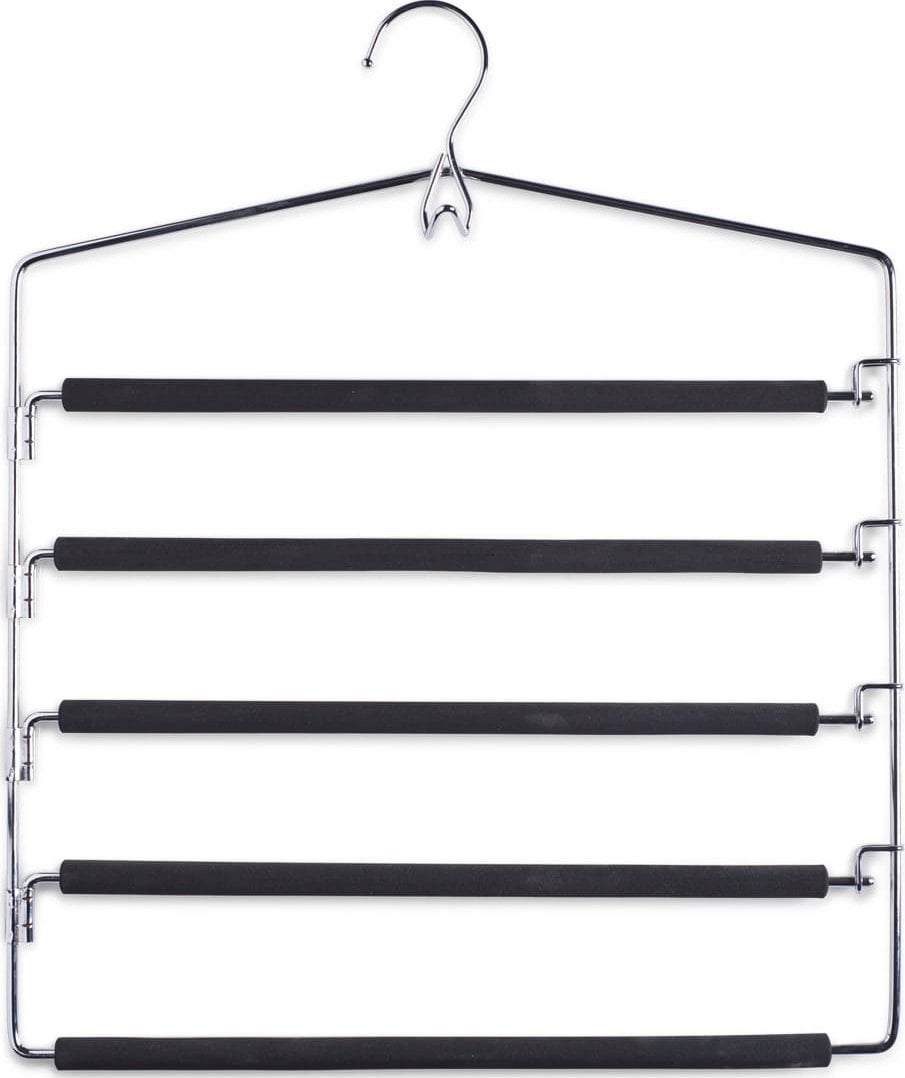 Zeller Uchwyt na spodnie, ubrania, 5 wieszaków, ZELLER