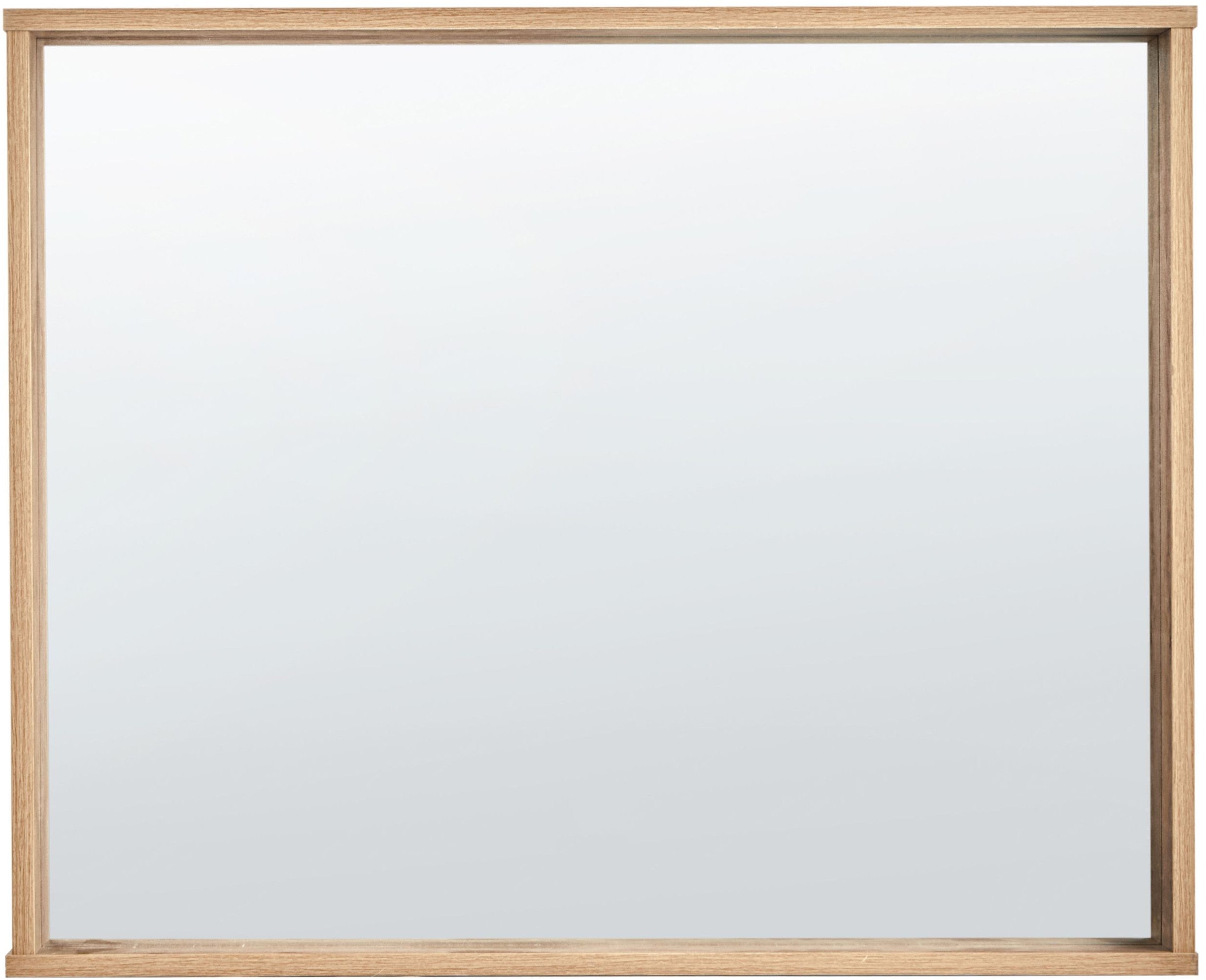 Lustro ścienne ROSELL 80 cm 65 cm MDF Jasnobrązowy