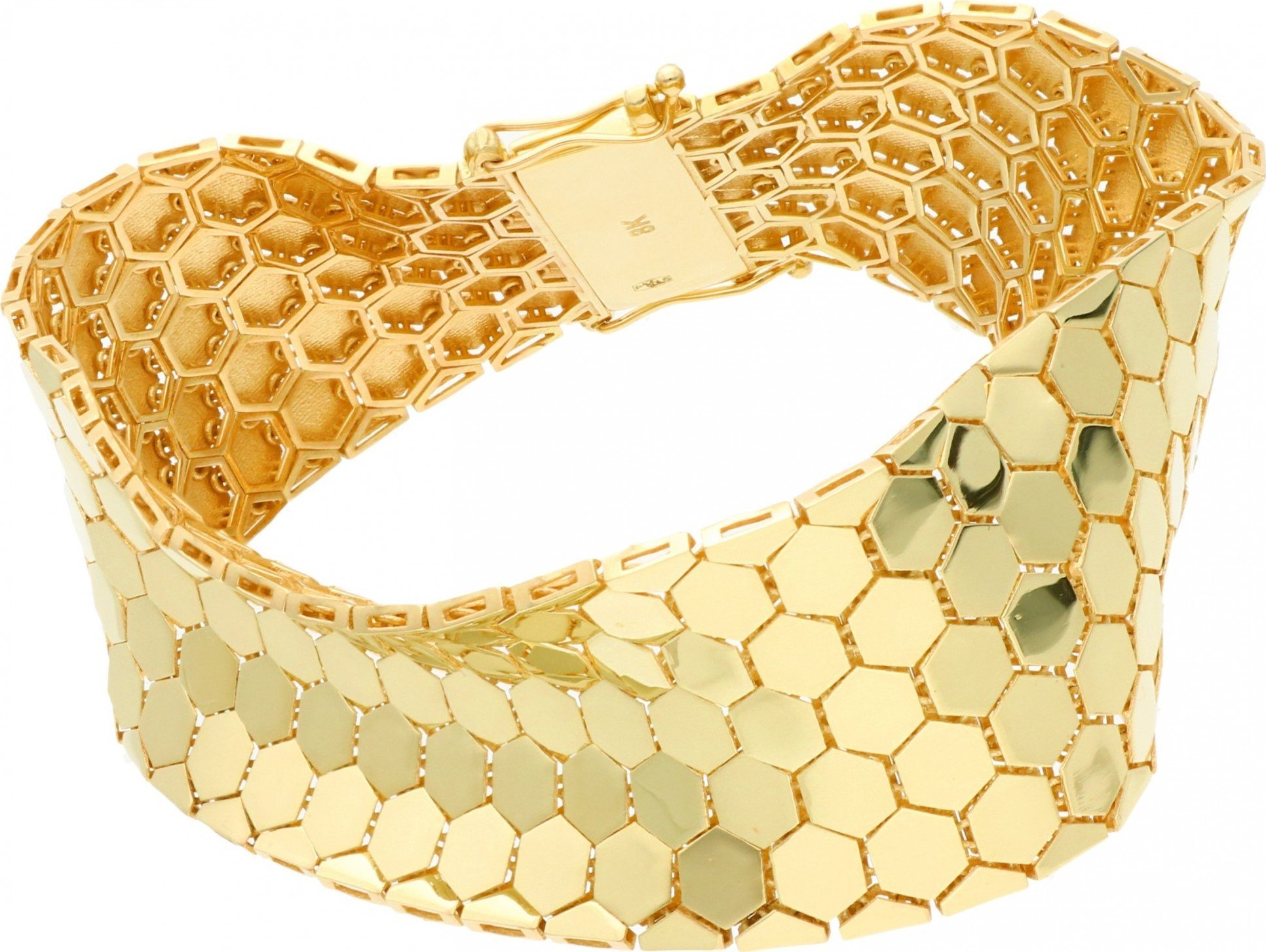 Rosanto Złota oryginalna bransoleta skóra węża 333 8k