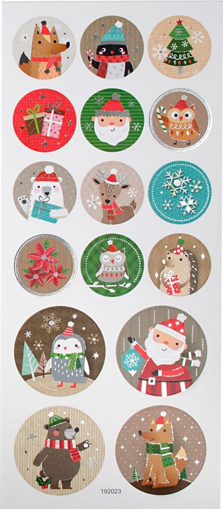 Creative Company Naklejki Bożonarodzeniowe Kółka