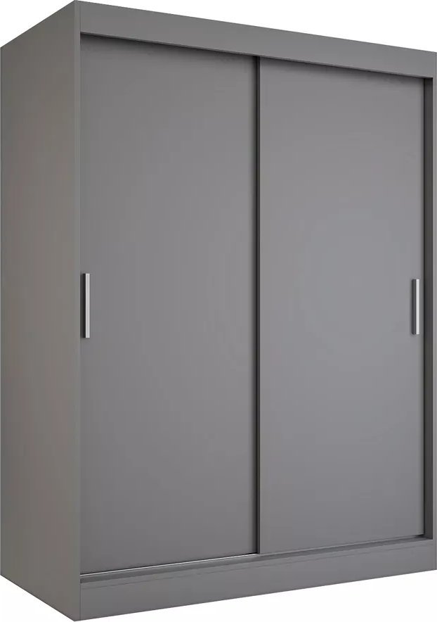 Elior Antracytowa szafa przesuwna 150 cm - Corina 4X