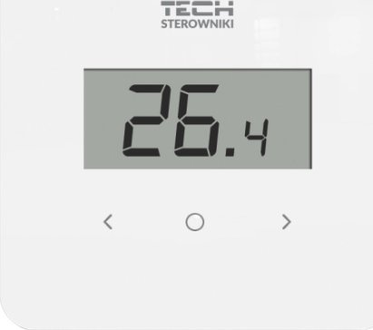 Tech Regulator pokojowy przewodowy R-12B do listwy L-X i L-12 dedykowany, biały STR12BWH