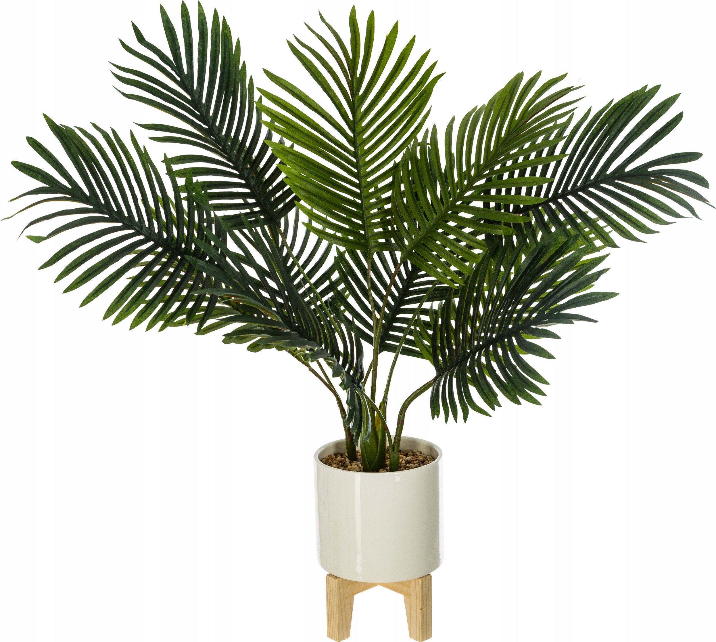 Atmosphera Sztuczna palma w białej donicy na stojaku, 72 cm