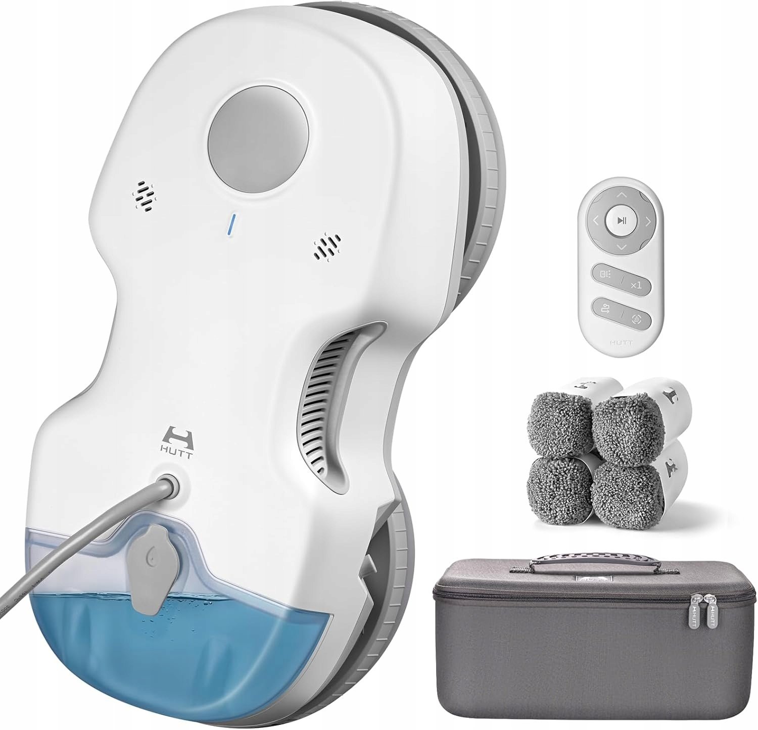 Robot do mycia okien HUTT S7 robot do czyszczenia okien z funkcją spryskiwania 5500Pa 80ml +ścierki