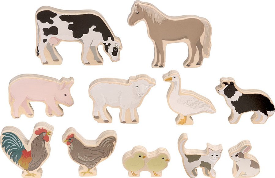 Figurka Micki Drewniane figurki zwierzątka wiejskie Micki