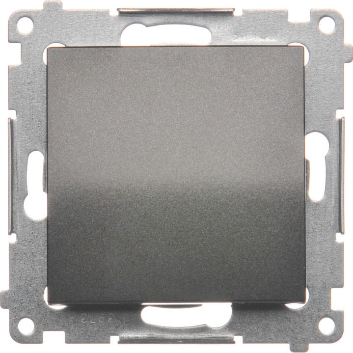 Kontakt-Simon Przycisk pojedynczy Simon 54 zwierny 16AX 250V antracyt (DP1A.01/48)