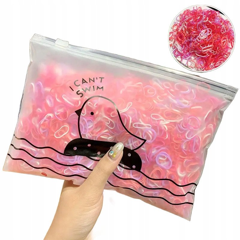 Zestaw Gumek do włosów 1000 Sztuk Mix XXXVII