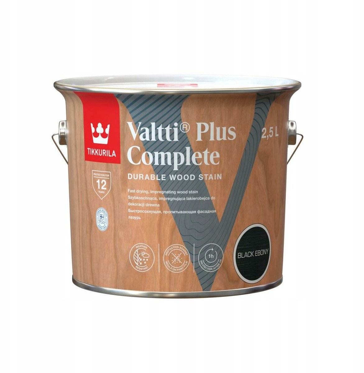 Tikkurila DURABLE WOOD STAIN BLACK EBONY 2.5L