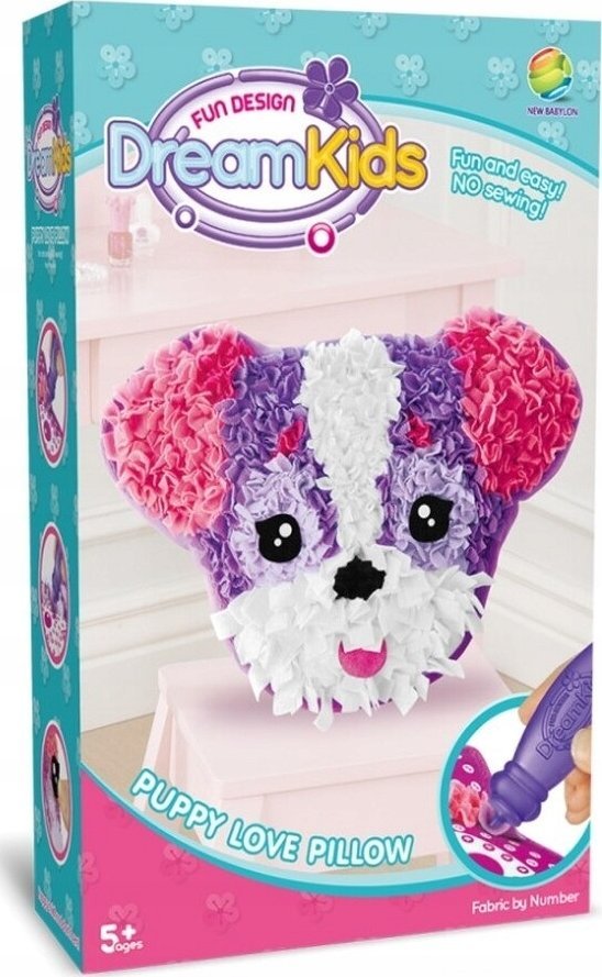 Kreatywny Zestaw Wyszywanka, Maskotka, Pluszak Do Szycia, Poduszka Do Ozdobienia PIESEK DIY UROCZY PIES