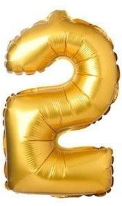 Arpex Balon foliowy matowy złoty 2 69cm