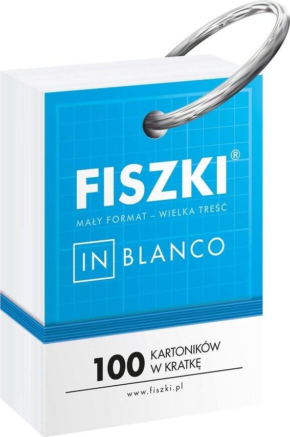Cztery Głowy Fiszki in blanco. 100 kartoników w kratkę