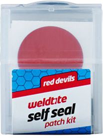 Weldtite Łatki do dętek zestaw RED DEVILS SELF SEAL PATCH KIT 6 x łatki samoprzylepne pudełko 20 szt. (WLD-01021)