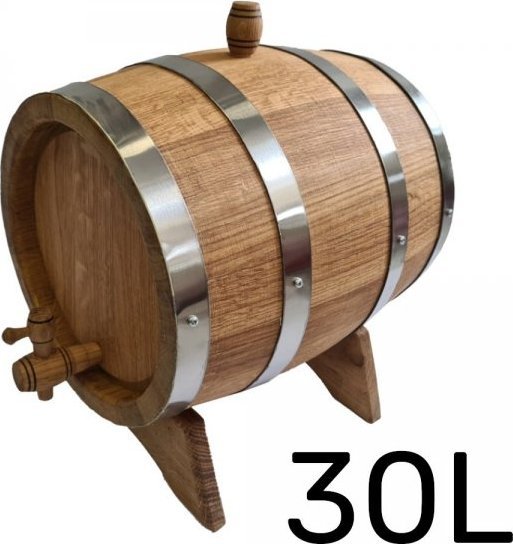 Beczka drewniana dębowa 30l wypalanana bimber, whisky lub wino + grawer