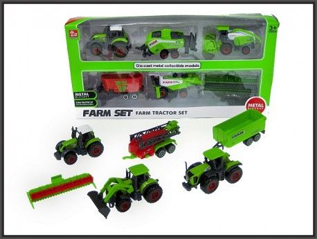 Hipo Zestaw pojazdów rolniczych 6szt. 2rodz. w pud. (HXSQ09)