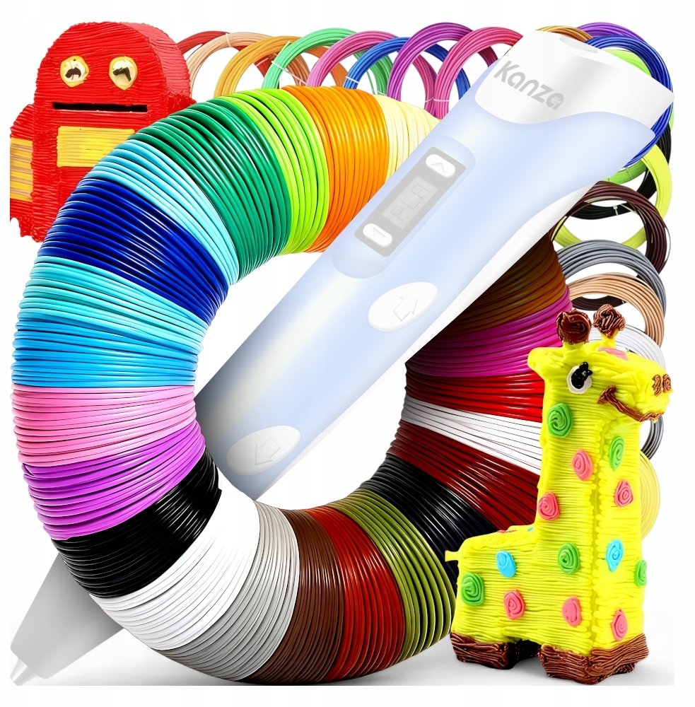 FILAMENT KOLOROWY 300m 1,75mm 60x5m KANZA