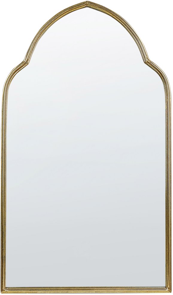 Beliani Lustro ścienne 100 cm Złoty ACONCHI