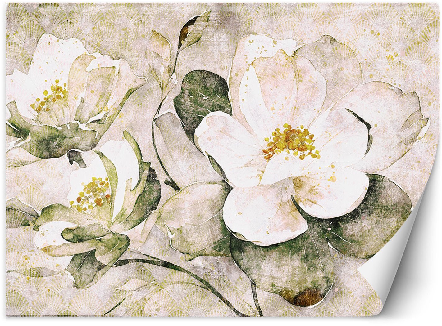 Feeby Fototapeta Białe kwiaty natura 300x210 medium