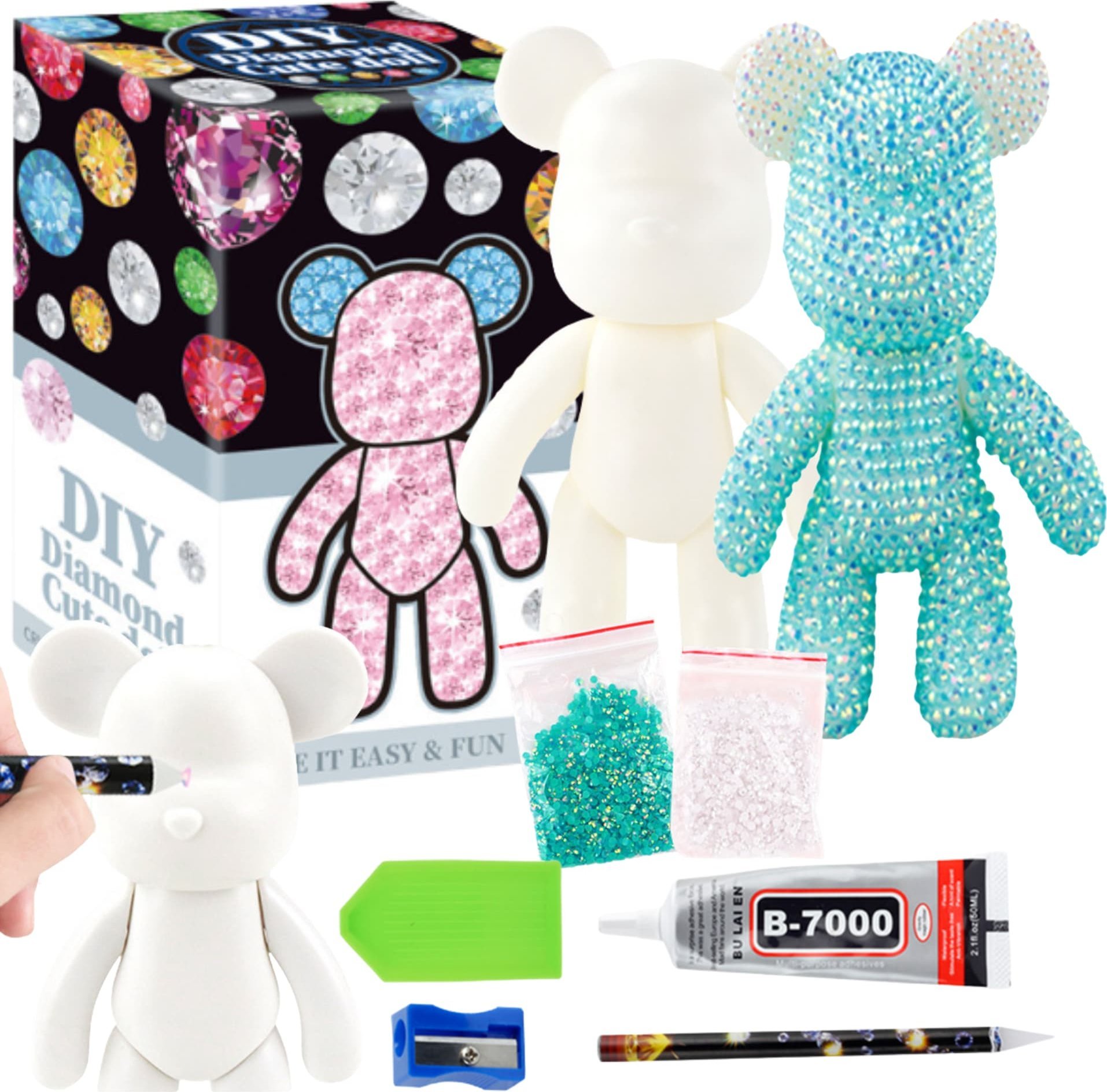 ProNice ZESTAW ARTYSTYCZNY WYKLEJANKA MALOWANIE DIAMENTAMI FIGURKA PLASTYCZNY