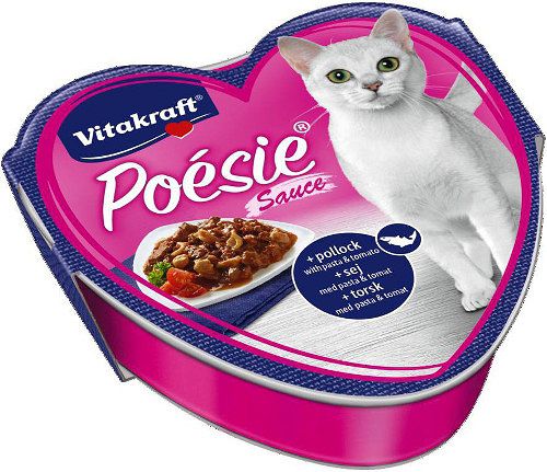 Vitakraft Poesie Dorsz z makaronem w pomidorach sos tacka - 85g