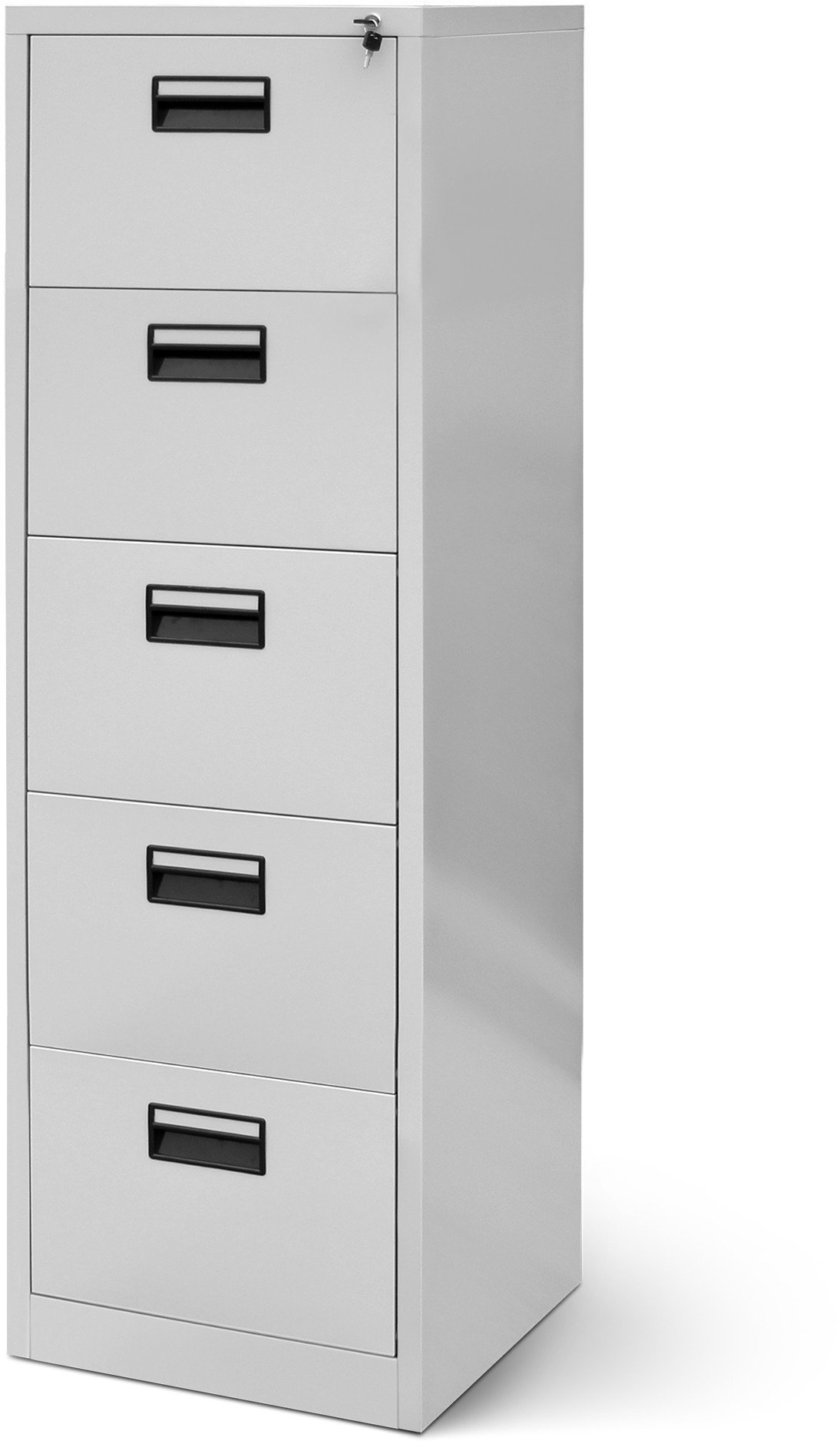 Metalowa szafa kartotekowa SARA V5, 460 x 1630 x 620 mm, szara