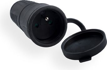 Elgotech Gniazdo przenośne gumowe z/u 16A 250V IP44 G-10G