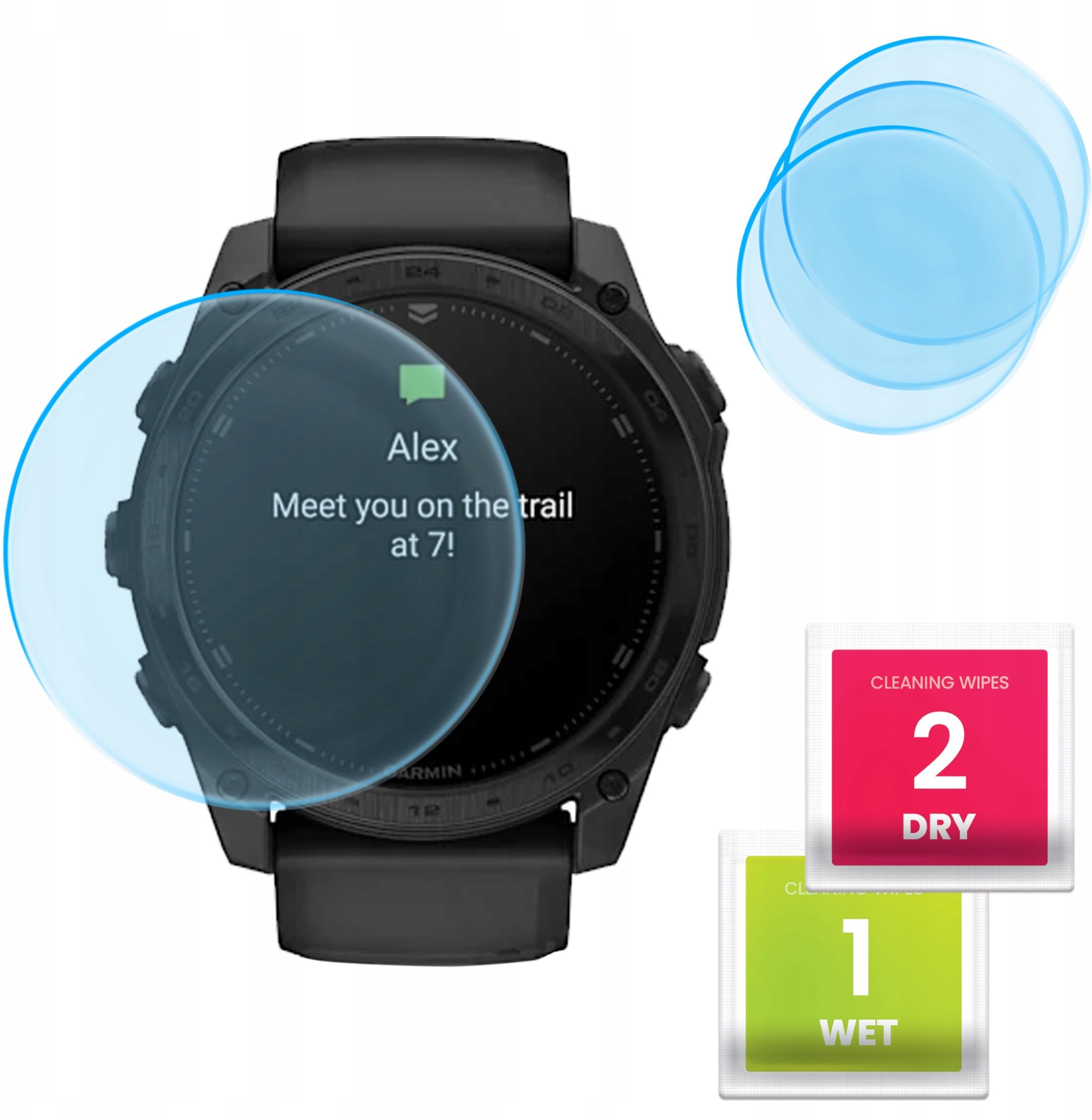 3-PAK Szkło Hybrydowe do Garmin Tactix 8 AMOLED 51 mm / SOLAR 51 mm