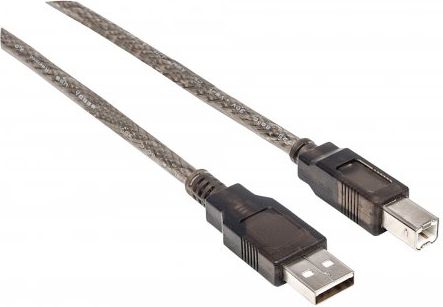 Kabel USB Manhattan USB-A - USB-B 15 m Czarny (152389)