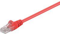 MicroConnect RJ-45/RJ-45 kat.5e U/UTP Czerwony 0.25m (B-UTP50025R)