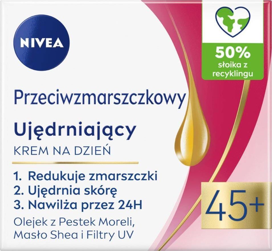 Nivea Przeciwzmarszczkowy+ ujędrniający krem na noc 45+ 50ml