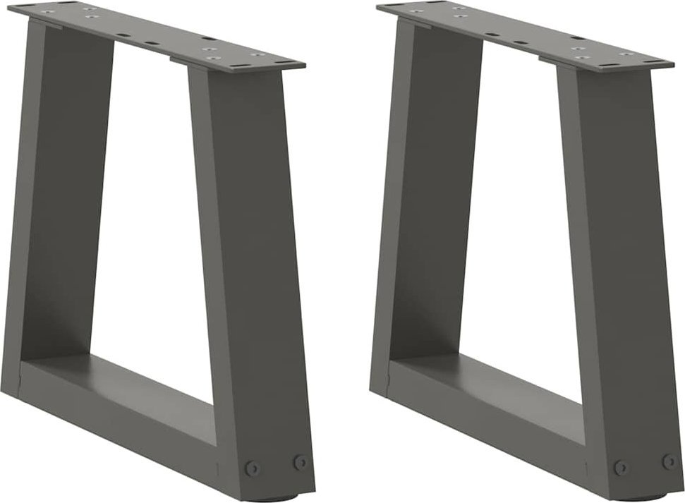 vidaXL Nogi stołu jadalnego w kształcie litery V 2 szt. Antracyt Stal