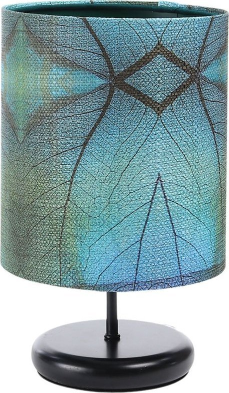 Lampa stołowa Lumes Czarna nowoczesna lampka nocna do sypialni - S390-Kerva