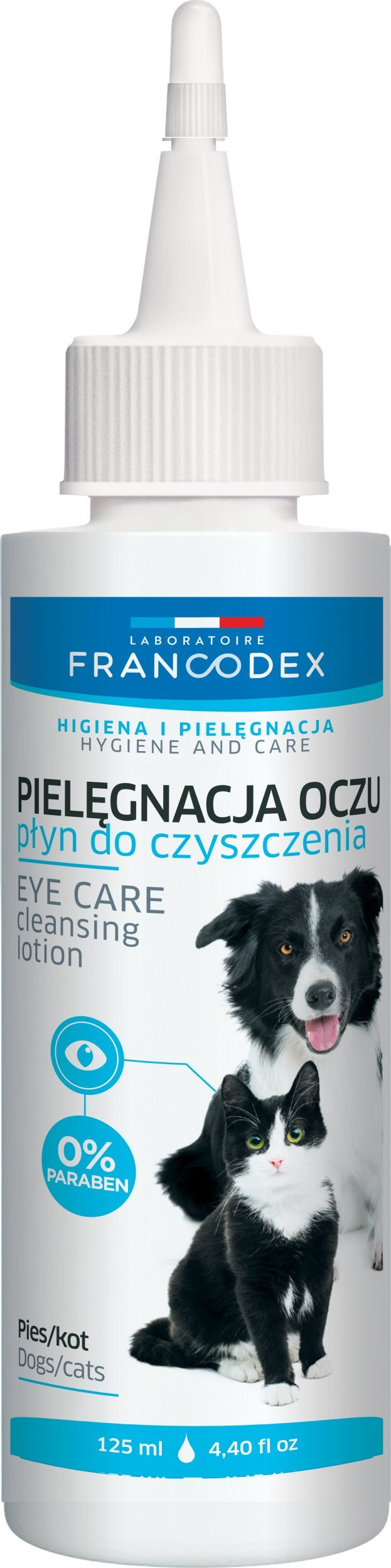 Francodex PL Płyn do przemywania oczu psów i kotów 125 ml