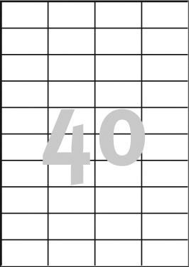 Avery Zweckform ETYK.ZF 3651 52,5X29,7 B.MAR./4000 ETYKIETA - 3651