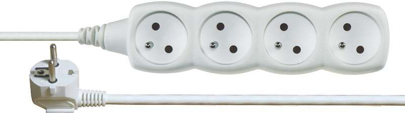 Emos Przedłużacz z uziemieniem 4 gniazda biały 5m (P0415)