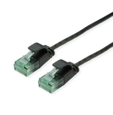 ROLINE RM UTP Data Center Patch Cord Cat.6A (Class EA), wąski, czarny, 1 m