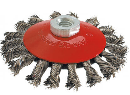 Graphite Szczotka druciana tarczowa odgięta 100mm M14 57H589