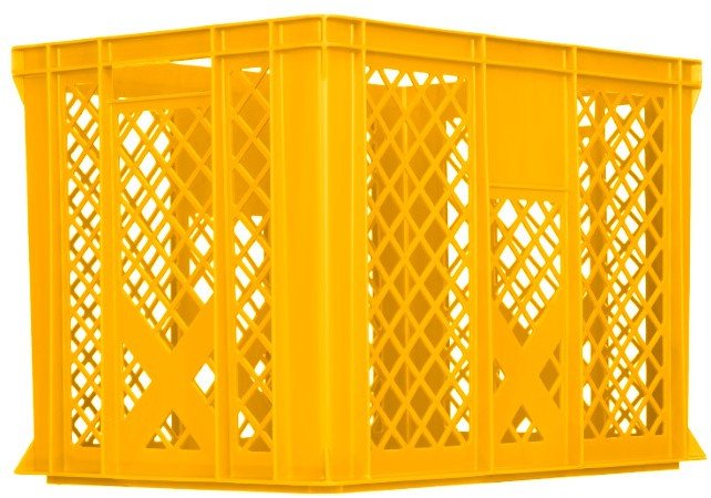 Artech Pojemnik transportowy EURO 410, dno i ścianki ażurowe, wym. 600 x 400 x 410 mm (Kolor żółty)