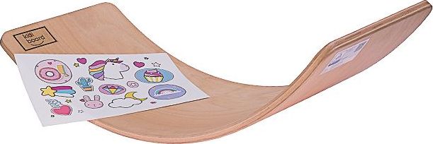 KidiBoard Deska do balansowania dla dzieci KidiBoard Balance Board + naklejki dla dziewczynki
