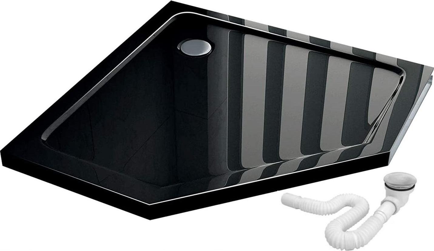 Brodzik Rea Brodzik prysznicowy Diamond Czarny 90x90