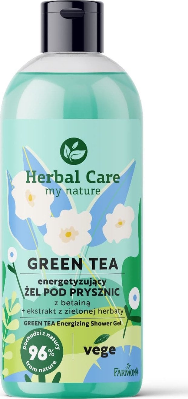 Farmona Herbal Care Energetyzujący Żel pod prysznic z betainą - GREEN TEA 500ml