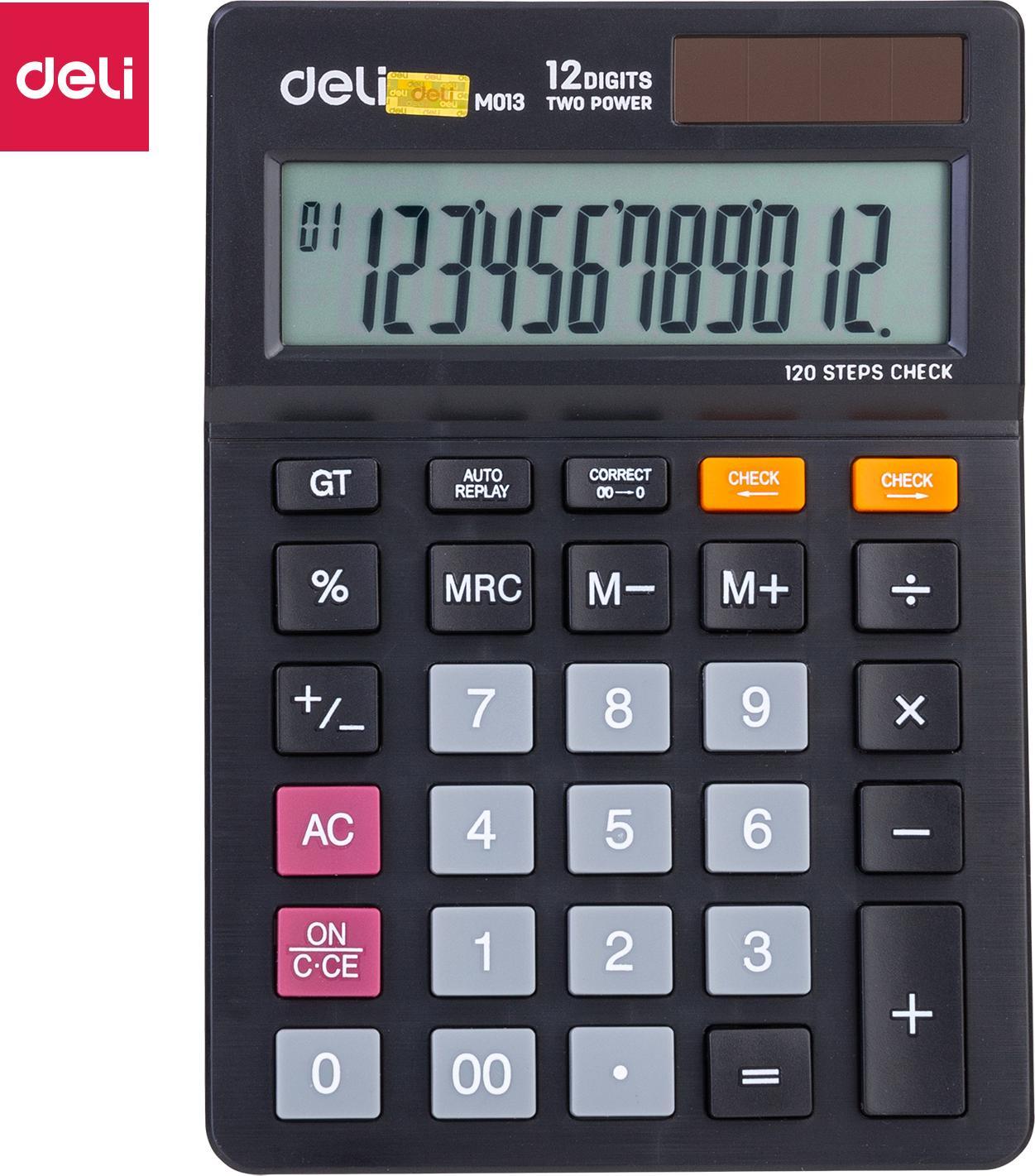 Kalkulator Deli KALKULATOR DELI M01320 12-POZYCYJNY CZARNY
