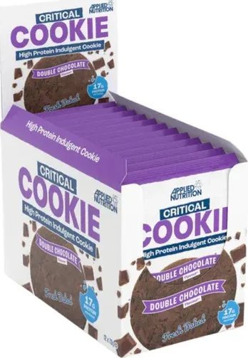 Applied Nutrition Applied Nutrition - Ciastko proteinowe, Critical Cookie, Double Chocolate, 12 x 85g