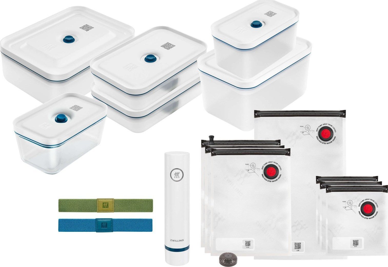 Zwilling Zwilling Fresh&Save Zestaw startowy próżniowy M/L plastikowy morski