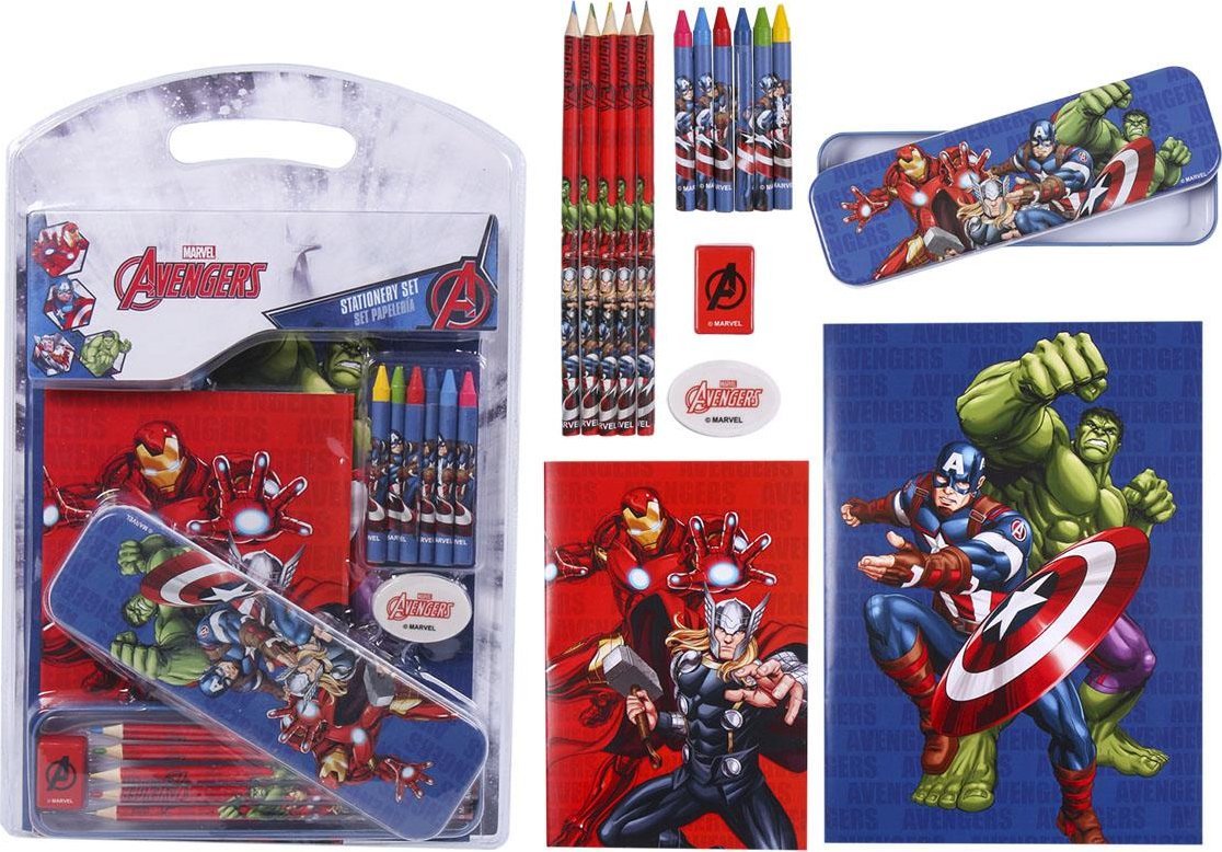 Marvel AVENGERS - Zestaw papierniczy dla dzieci - Marvel